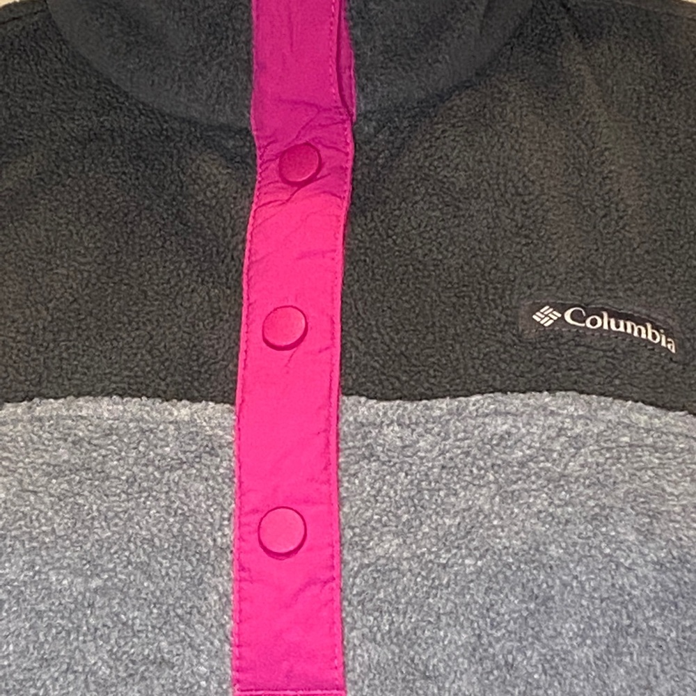 Columbia Benton Springs Half Snap Colorblock Fleece Pullover Top Shirt Small EUC - Picture 4 of 7